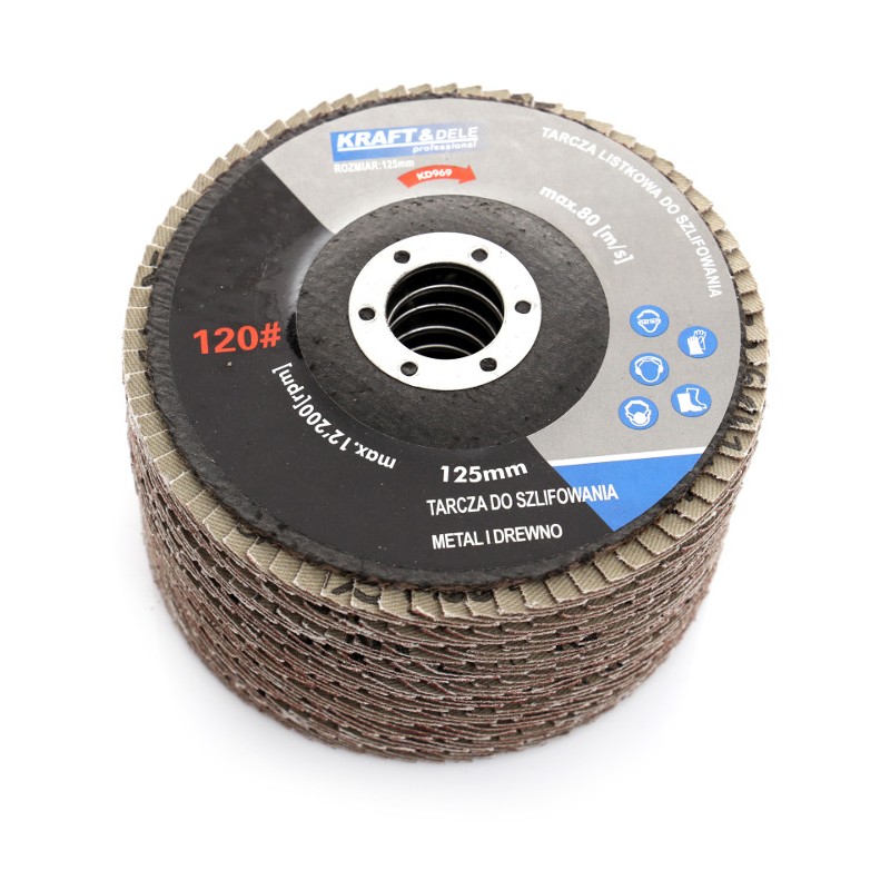 Tarcza listkowa 125mm P120 KD969