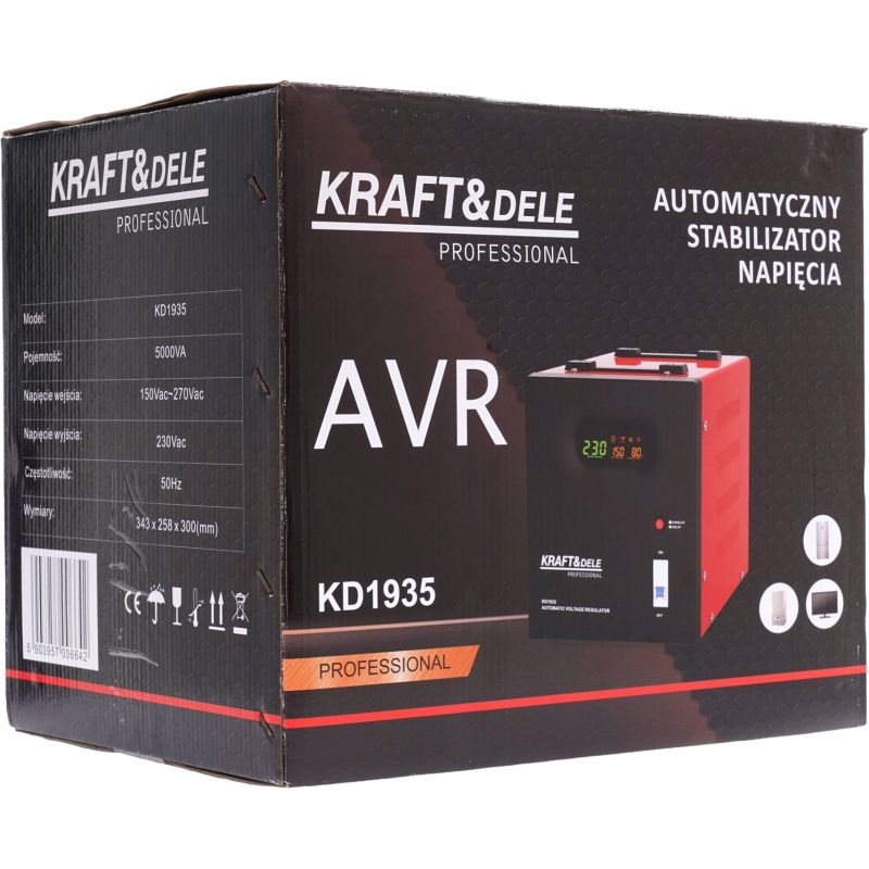 Stabilizator napięcia AVR 5000VA 230V KD1935