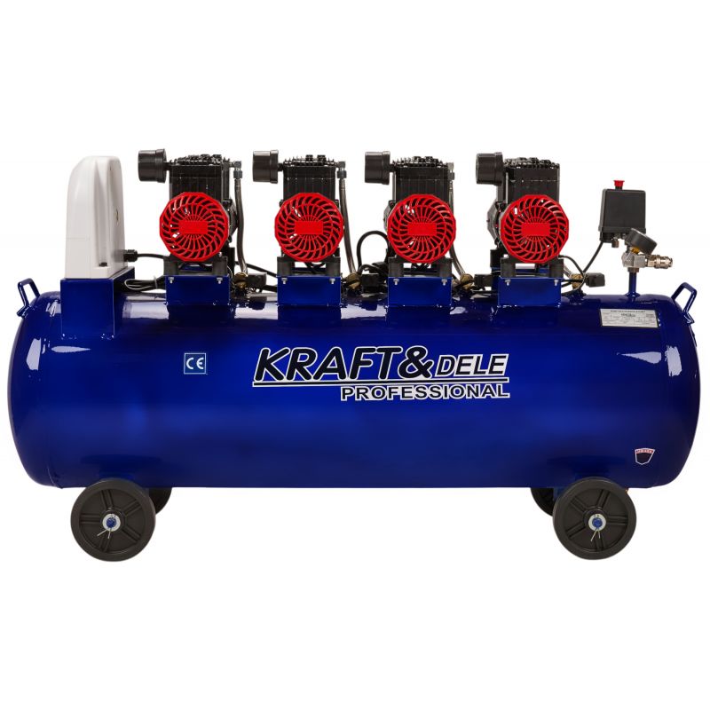 Kompresor bezolejowy niebieski 120L 4 tłoki 400V 7kW KD4095