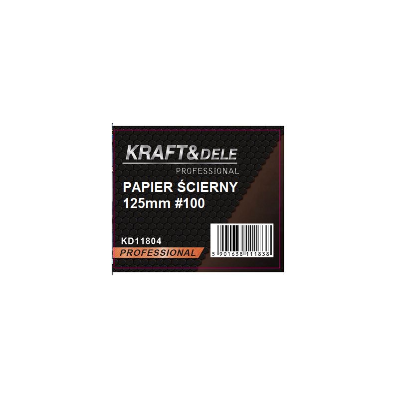 Papier ścierny 50szt. krążek 125mm P100 na rzep KD11804