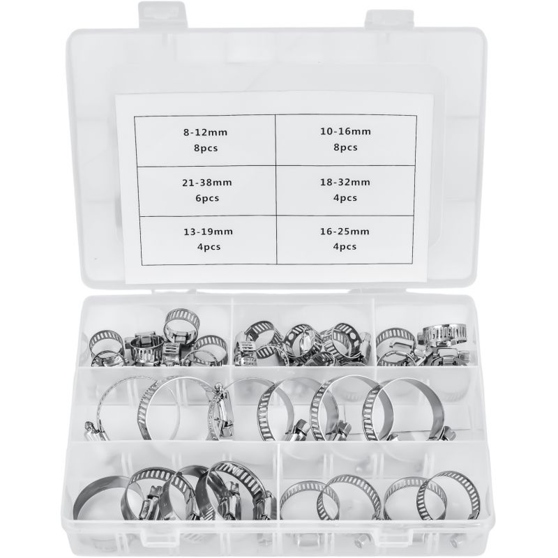 Zestaw opasek zaciskowych ślimakowych 34EL. KD10866