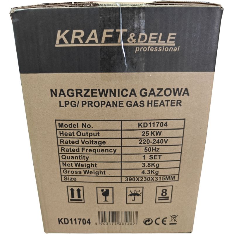 Nagrzewnica gazowa 25kW KD11704