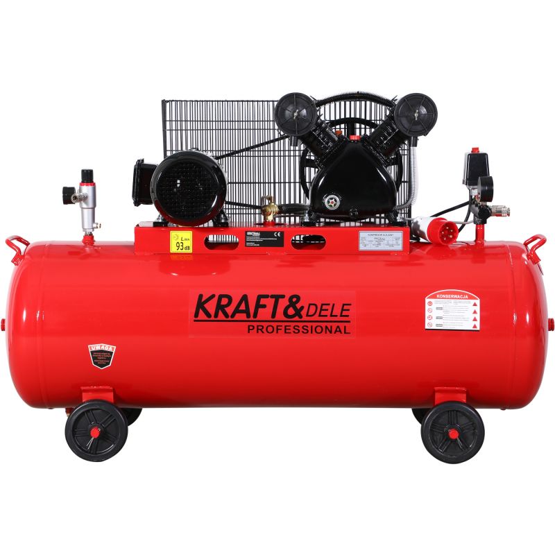 Olejový kompresor 200L, 2 valce, KD1473 + separátor!