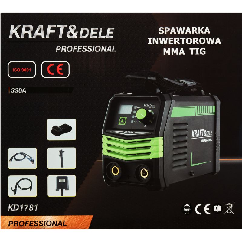 Spawarka inwertorowa 330A MMA TIG LIFT VRD KD1781