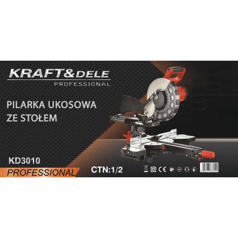 Pilarka ukosowa 2500W z metalową podstawą KD3010 LASER