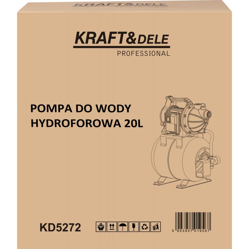 Pompa do wody hydroforowa 20L 1200W 3400L/h KD5272