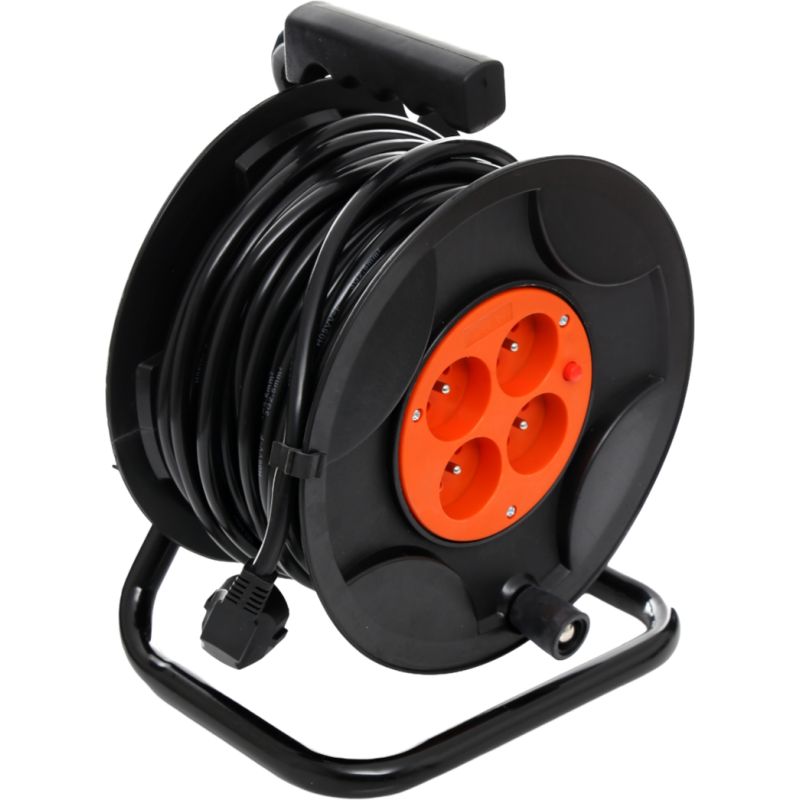 Przedłużacz ogrodowy bębnowy 25M / 3 x 2,5MM KD4017