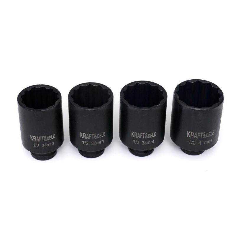 Nasadki udarowe 1/2" 6-KĄTNE 4 szt. KD11754