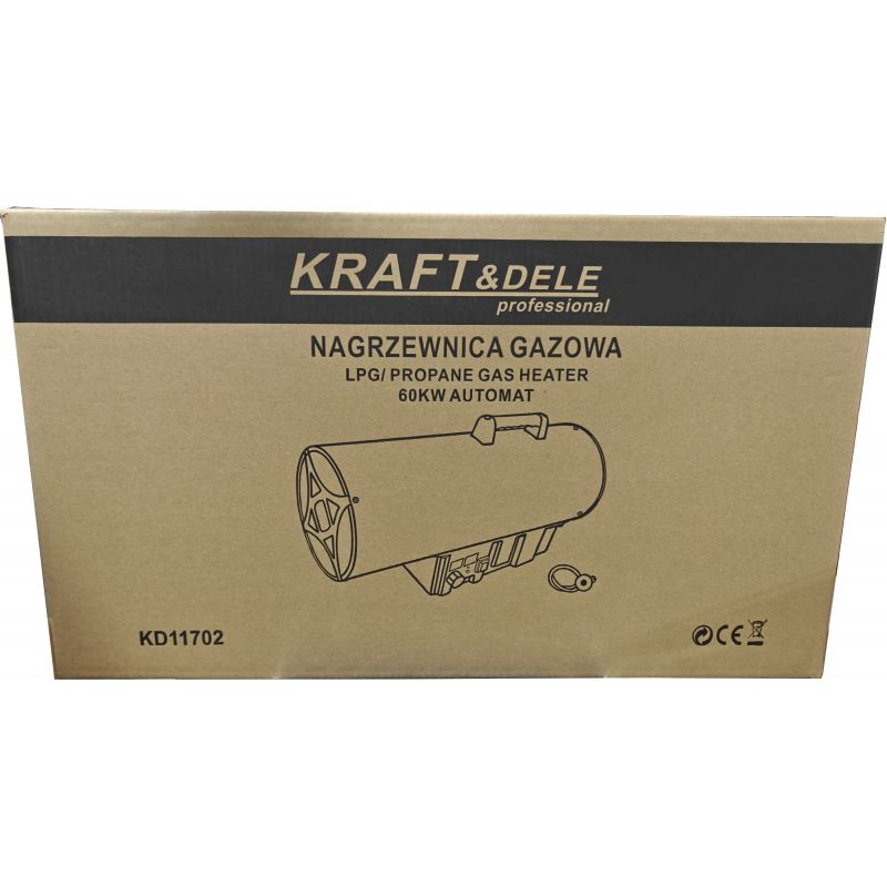 Nagrzewnica gazowa 60kW Termostat KD11702
