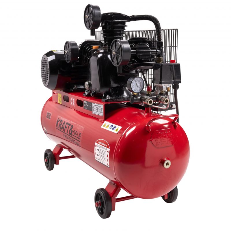Kompresor olejowy 100L 3 Tłoki KD1477 + Seperator