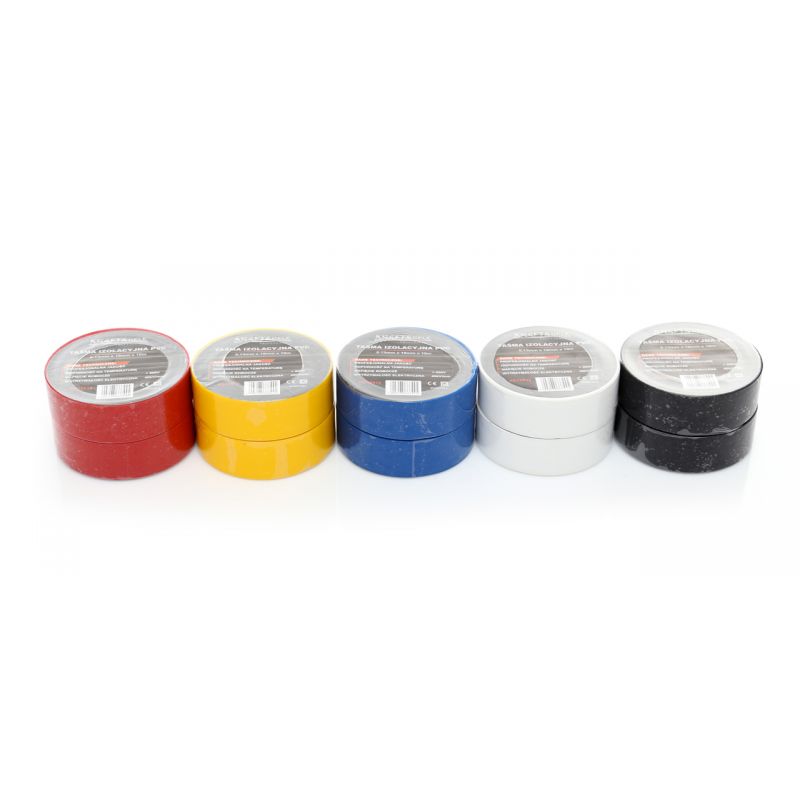 Taśma izolacyjna PVC 10szt. mix kolorów KD10915
