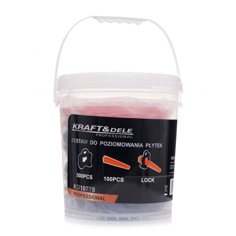 Sada na vyrovnávanie dlaždíc, 600 dielov. KD10778