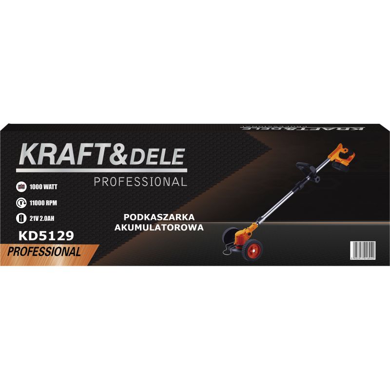 Akumulátorová kosačka na trávu 21 V, 2 Ah (2 kusy), 1000 W, 11 000 otáčok za minútu, model KD5129