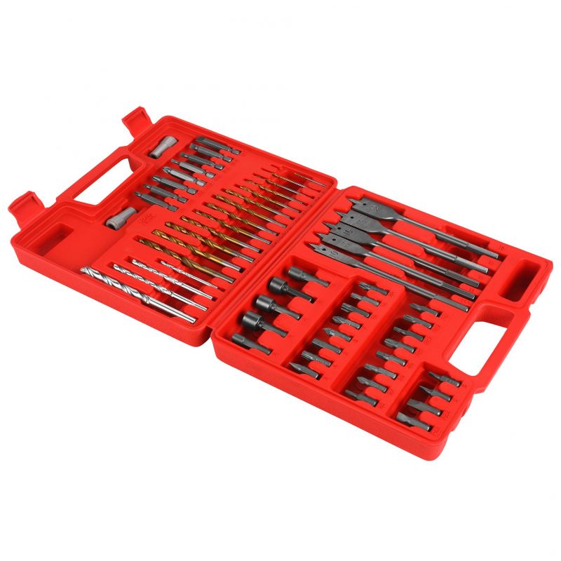 Zestaw wierteł, bitów, nasadek 57 el. KD11272