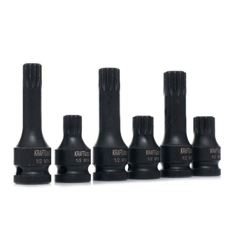 Nasadki udarowe 1/2" M14 M16 M18 6 szt. KD11761