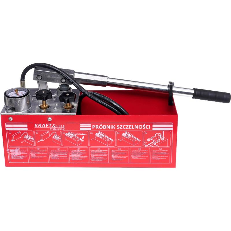 Pompa kontrolna do prób ciśnieniowych 0-50kg / 45ml / 12L KD10478