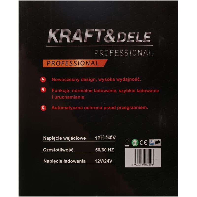 Prostownik z rozruchem 12/24V 50-800Ah 55A rozruch 500A KD5320