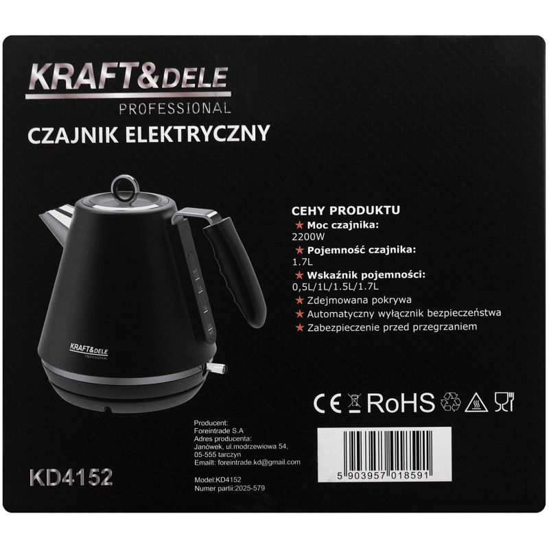 Rýchlovarná kanvica 2200W 1,7L KD4152