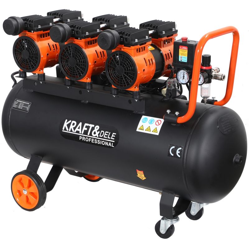 Kompresor bezolejowy 100L / 3 x 1500W KD1394