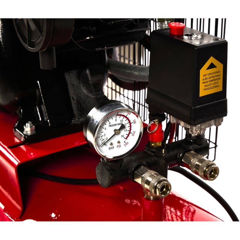 Olejový kompresor 200L 3 valce KD1474 + separátor