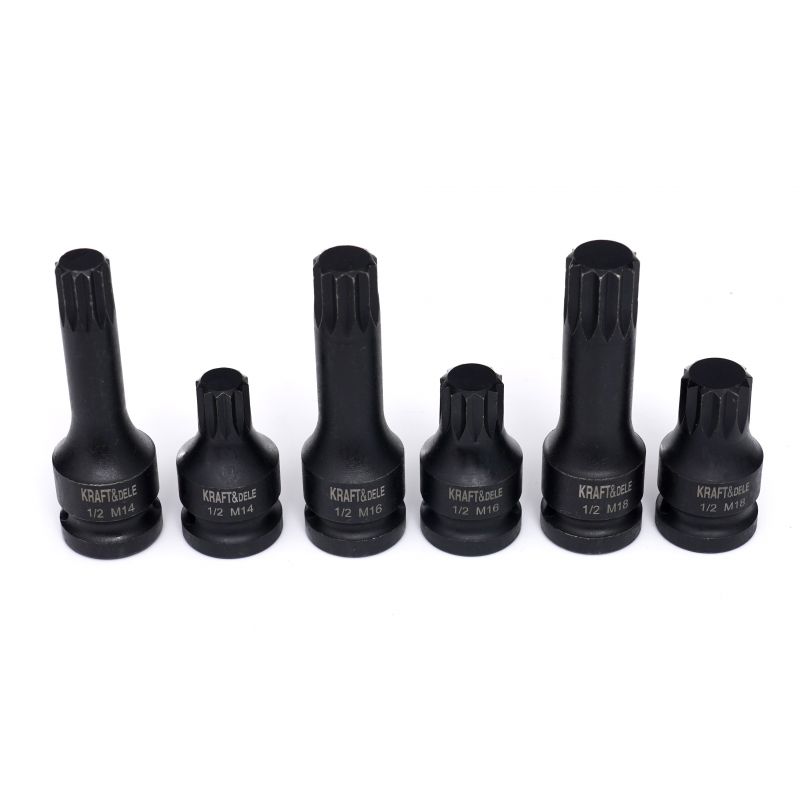 Nasadki udarowe 1/2" M14 M16 M18 6 szt. KD11761