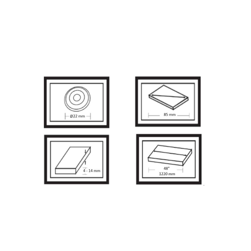 Przecinarka do glazury 48" / 1220mm KD10734