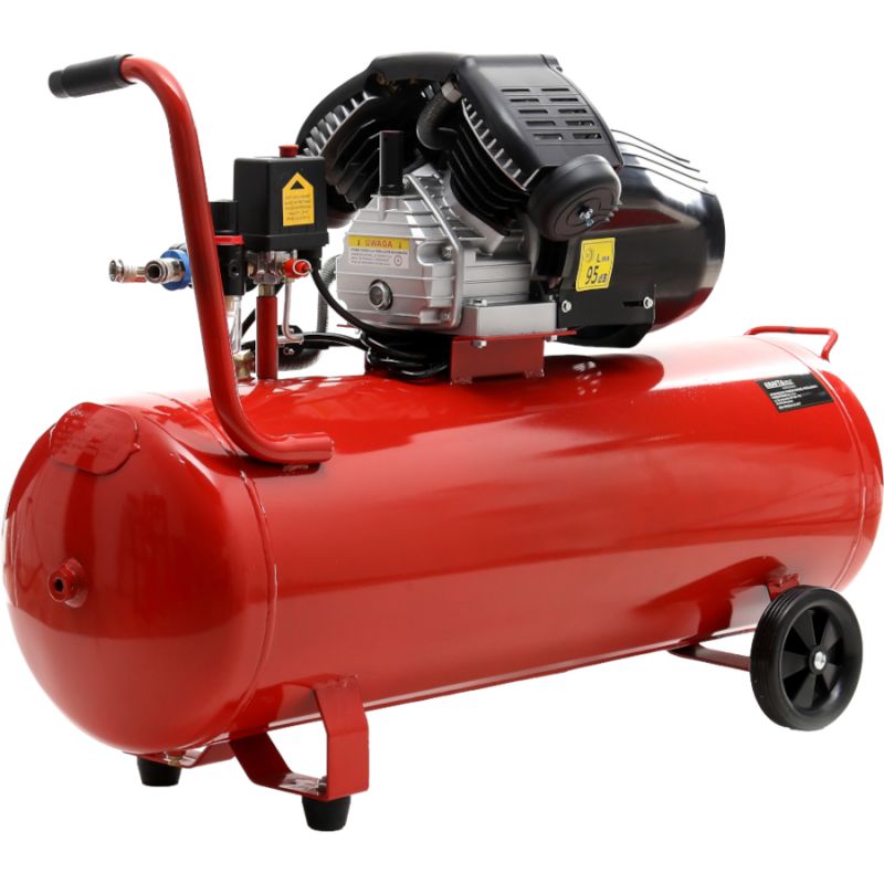 Olejový kompresor 100L 2 valce KD1480 + separátor