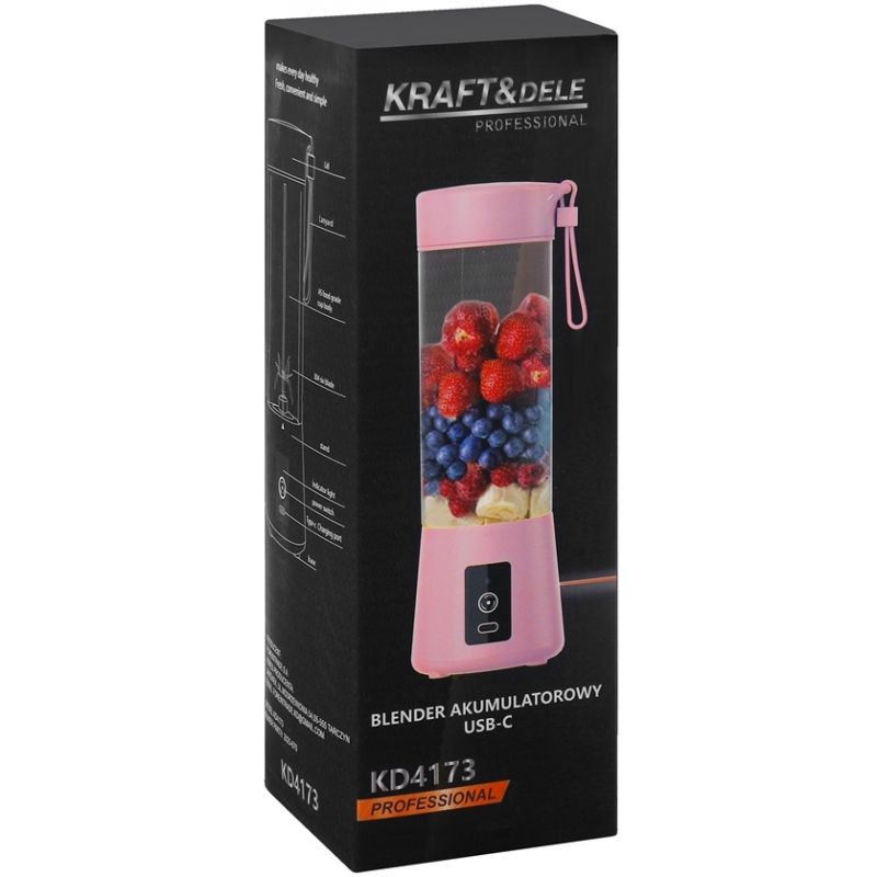 Nabíjací mixér USB-C 400ml / 2x3000mAh KD4173