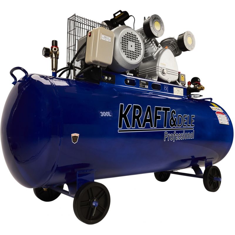 Olejový kompresor 300L, 2 valce, KD4061