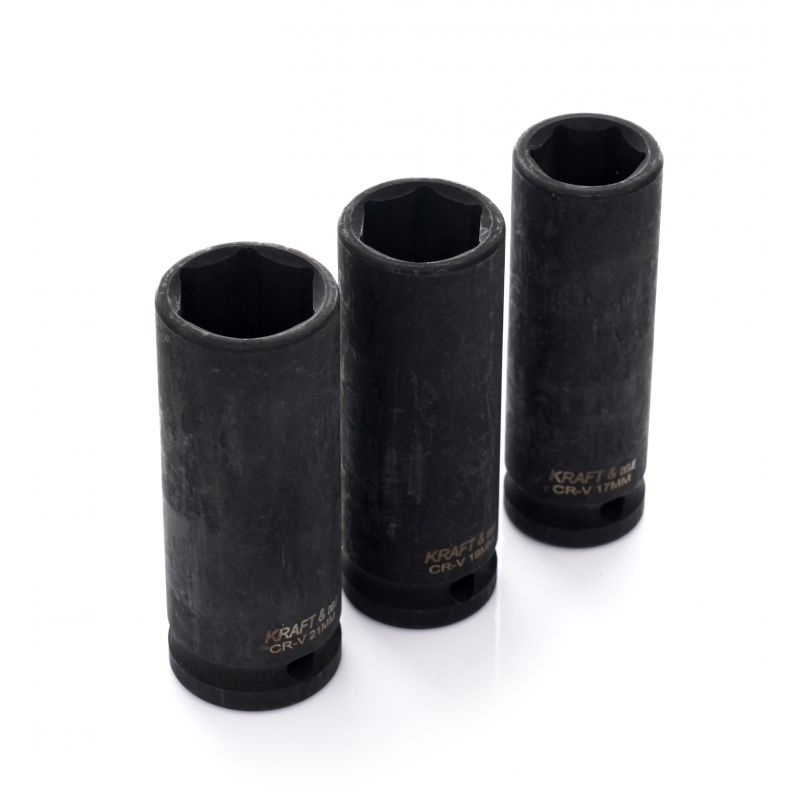Nasadki udarowe 3el. 1/2" L:78 KD11750