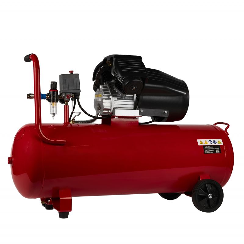 Olejový kompresor 100L 2 valce KD1480 + separátor