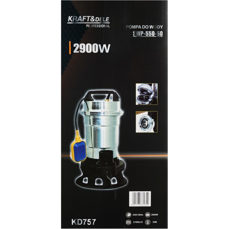 Pompa do wody z rozdrabniaczem 2900W / 2" KD757