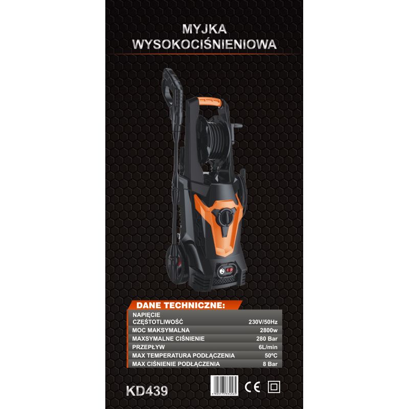 Myjka ciśnieniowa 2800W 280 bar KD439