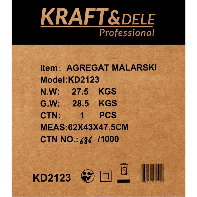 Agregat malarski 3500W 15l/min KD2123