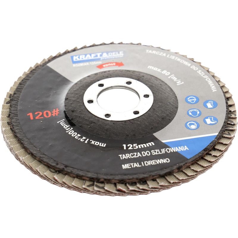 Tarcza listkowa 125mm P60 KD966