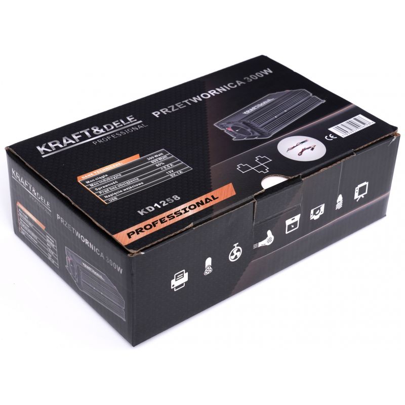 Przetwornica 12V na 230V 300W / 600W skorygowana sinusoida KD1258