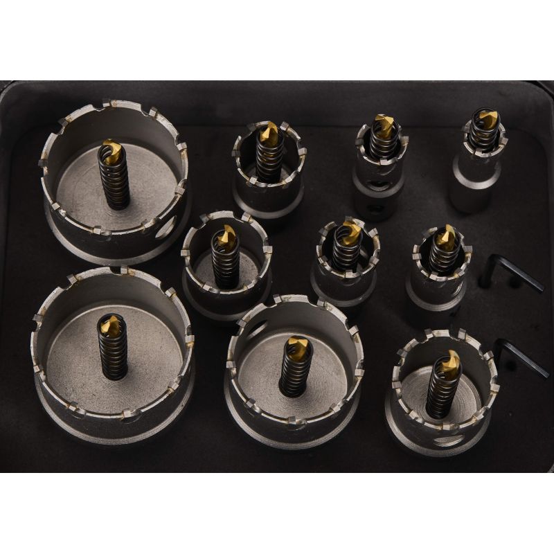 Otwornice / wiertła widiowe do metalu 10szt. KD10061