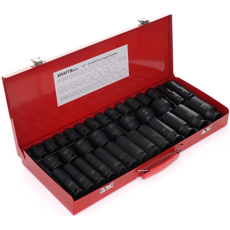 Zestaw nasadek udarowych 35el. 8-32mm KD11756