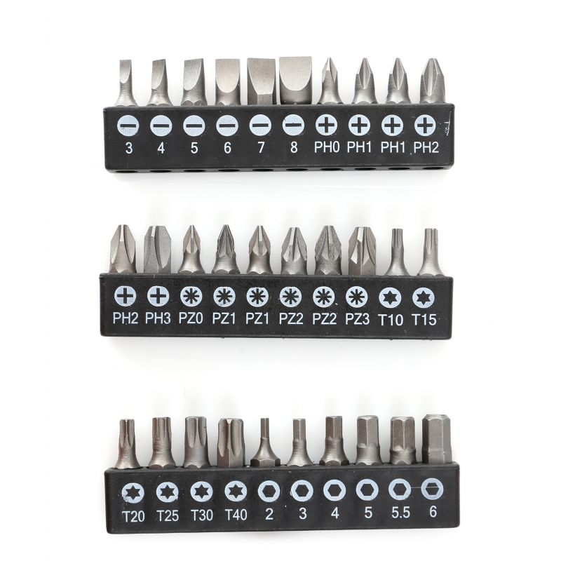 Zestaw śrubokrętów, szczypiec i bitów 45szt. . KD10893