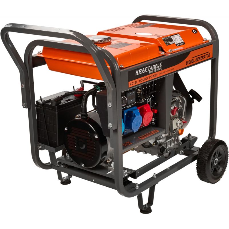 Dieselový generátor 8 kW, výkon pri 80 % zaťažení, 230/380 V, model KD126