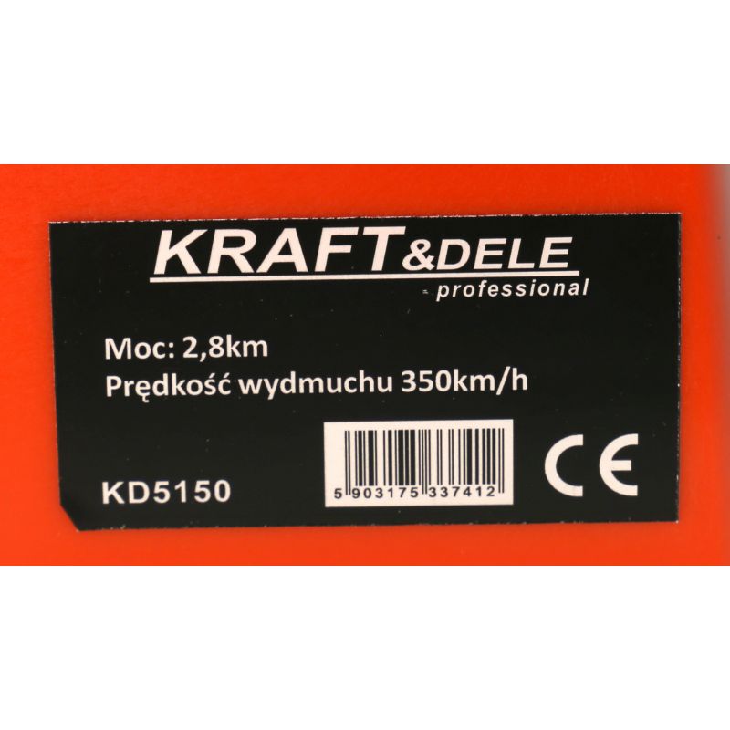 Spalinový fúkač 2,8 HP, prietok vzduchu 350 km/h, model KD5150