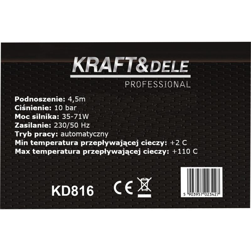 Pompa obiegowa 55L/min 230V KD816