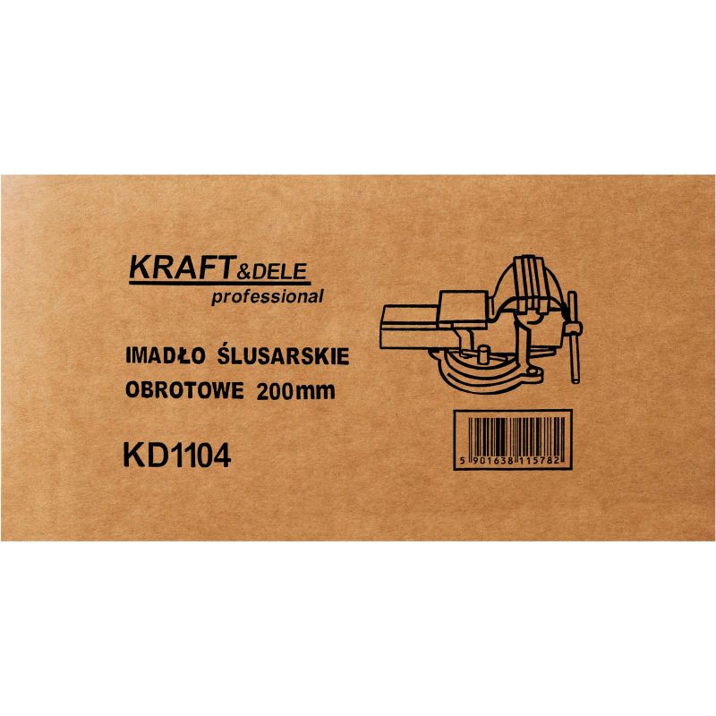 Imadło obrotowe 200mm 21kg z kowadłem KD1104