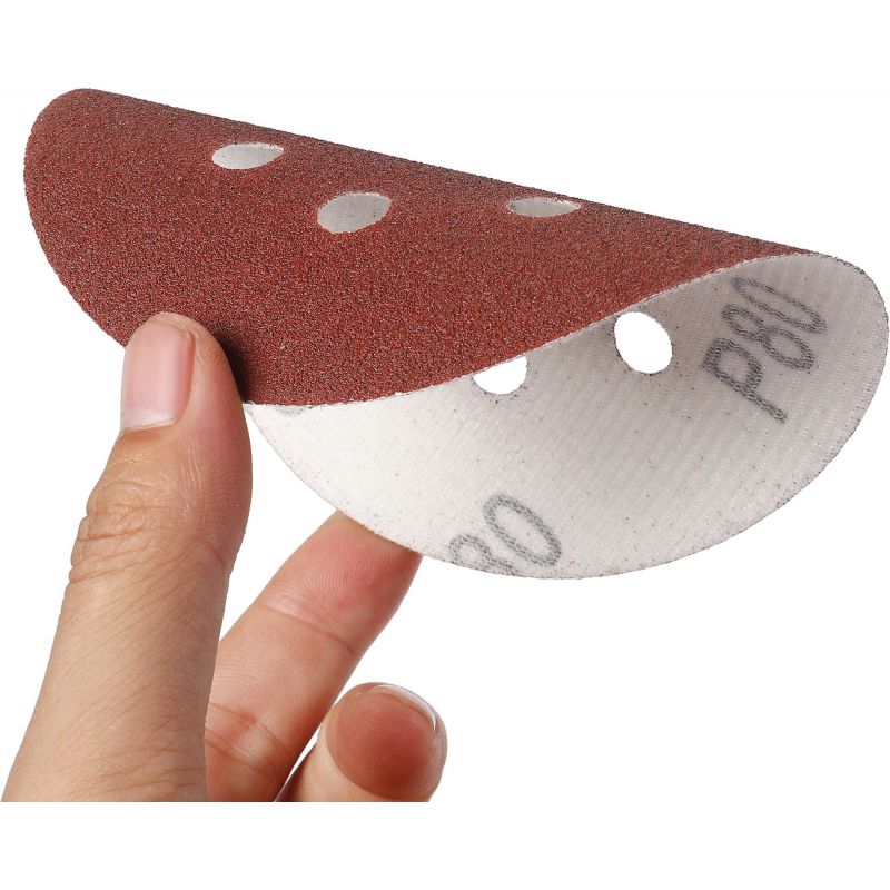 Papier ścierny 50szt. krążek 125mm P80 na rzep KD11809