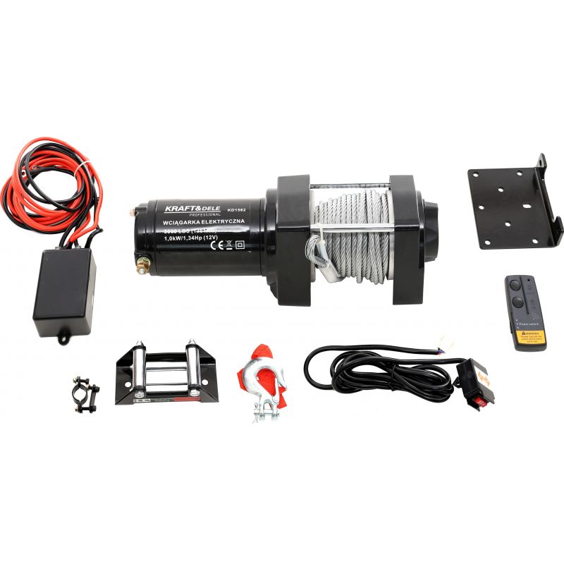 Wyciągarka - Wciągarka elektryczna KD1562 3000LBS 12V