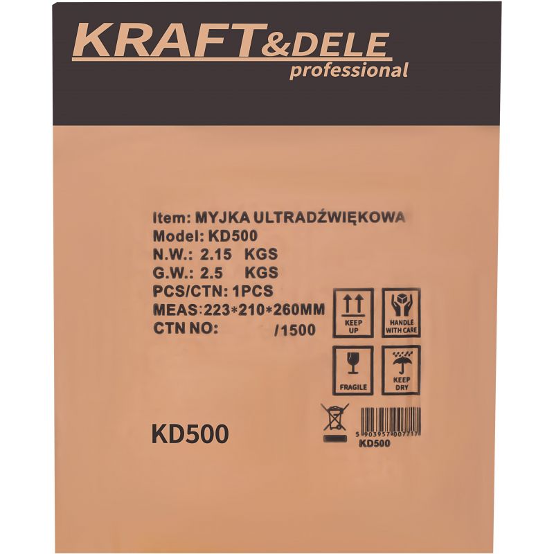 Myjka ultradźwiękowa 6,5L KD449