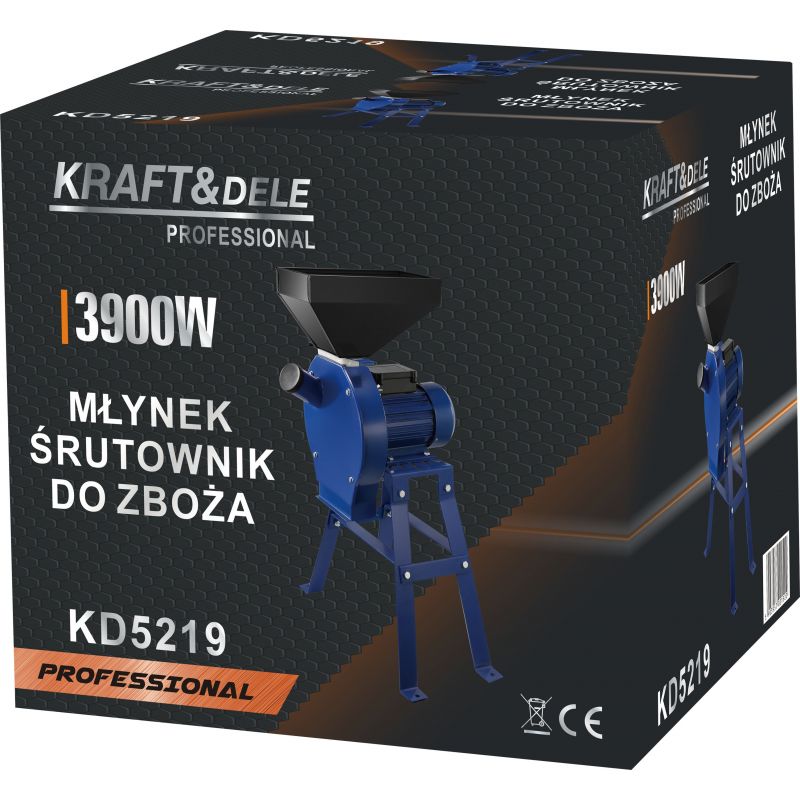 Młynek śrutownik do zboża 3900W KD5219