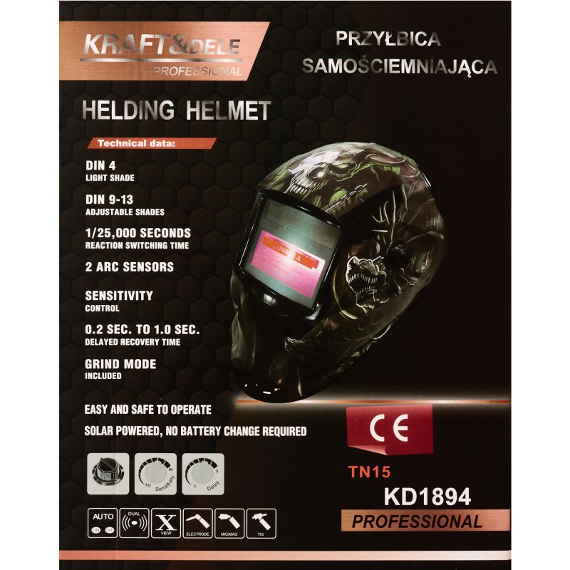 Przyłbica spawalnicza samościemniająca KD1894