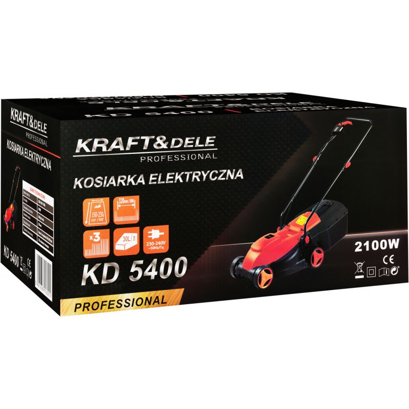 Elektrická kosačka 2100 W, šírka záberu 320 mm, model KD5400