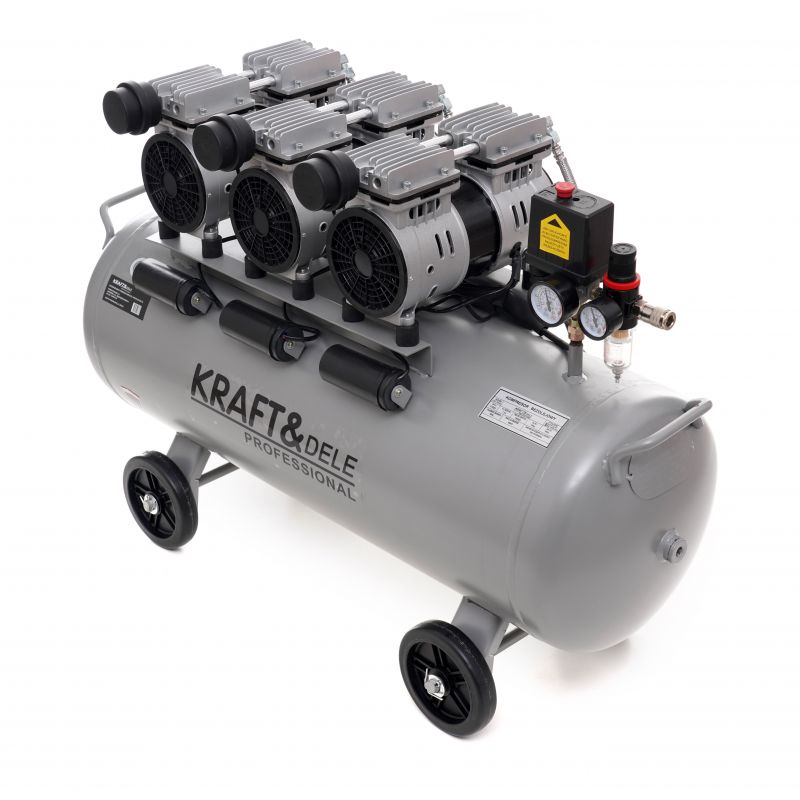 Kompresor bezolejowy 100L 3 x 1500W KD1397
